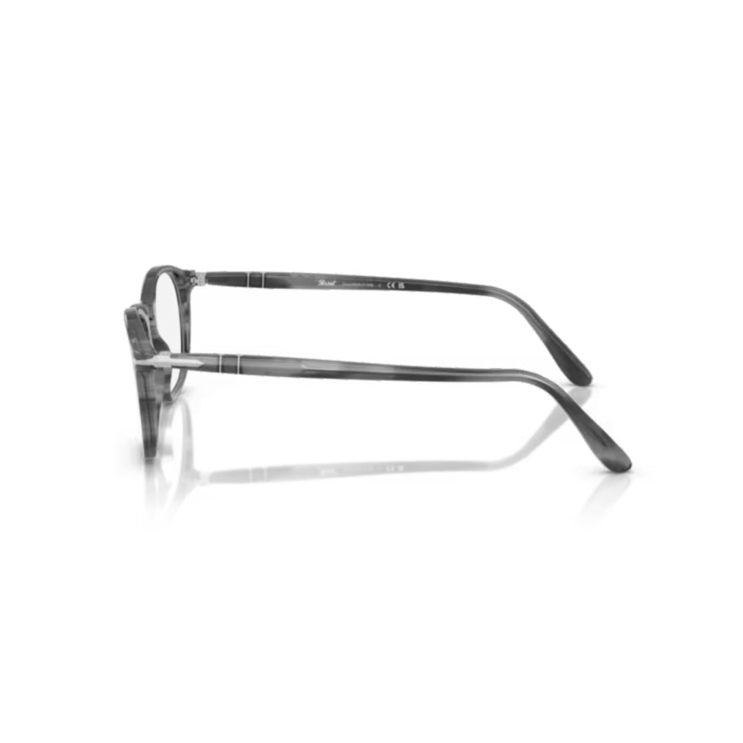 0po3007v Translucent Acetate Eyeglasses with Marbled Pattern