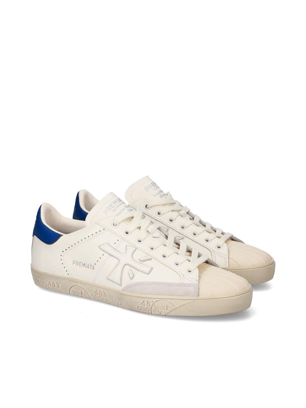 Leather Suede Lace-Up Sneakers