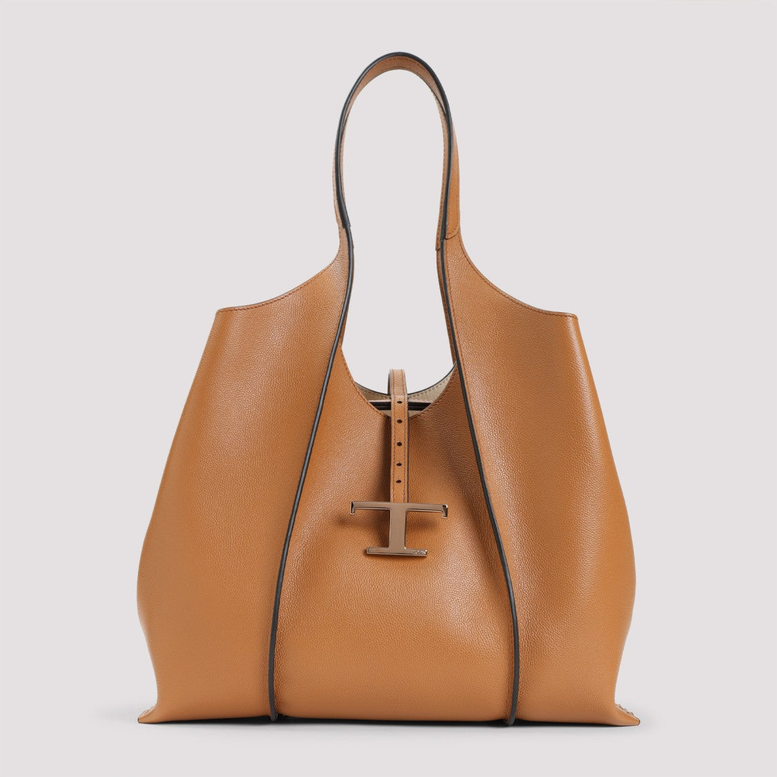 Brown Leather Shopper Bag