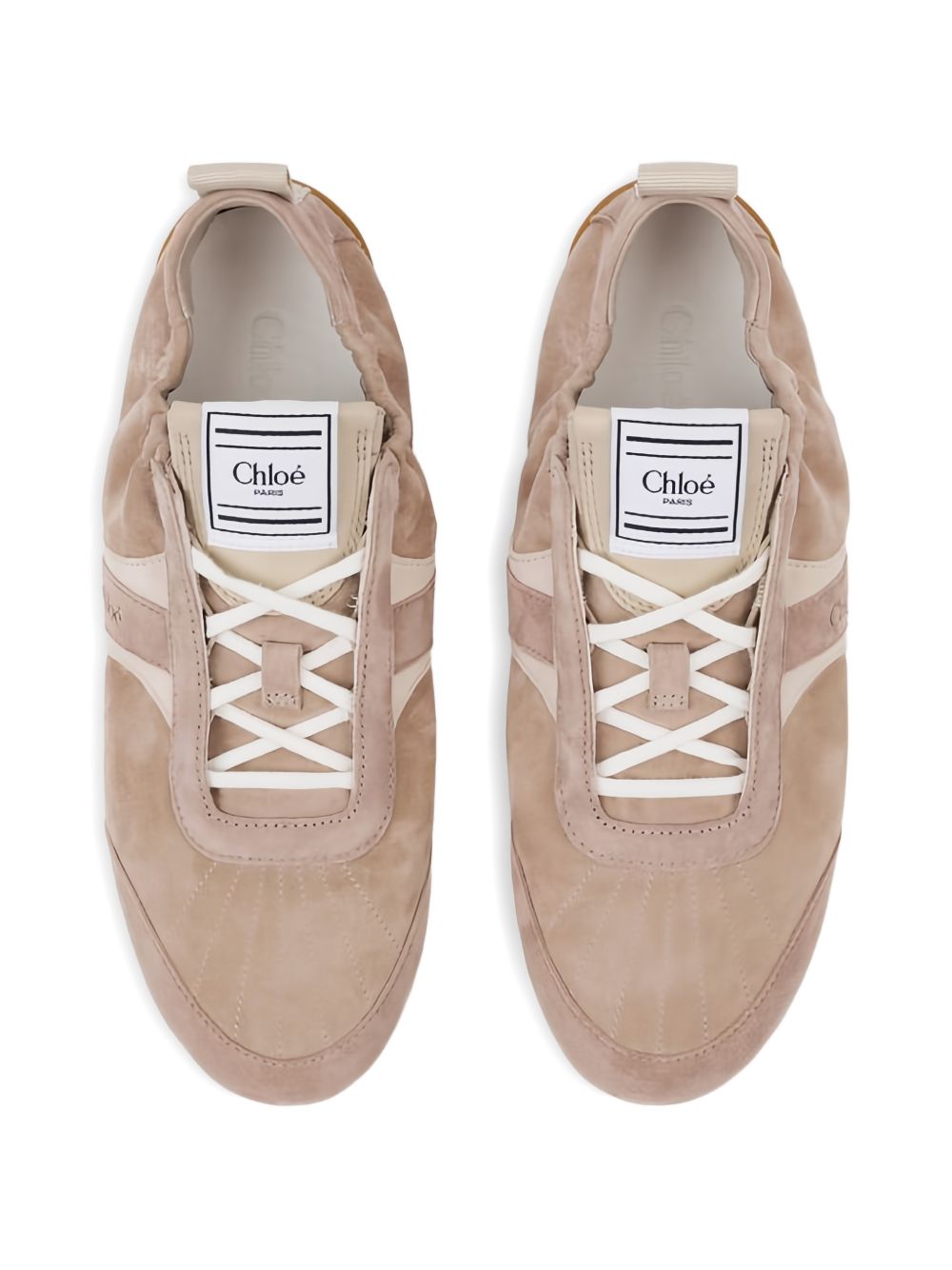 Matte Finish Flat Shoes with Elasticized Sides