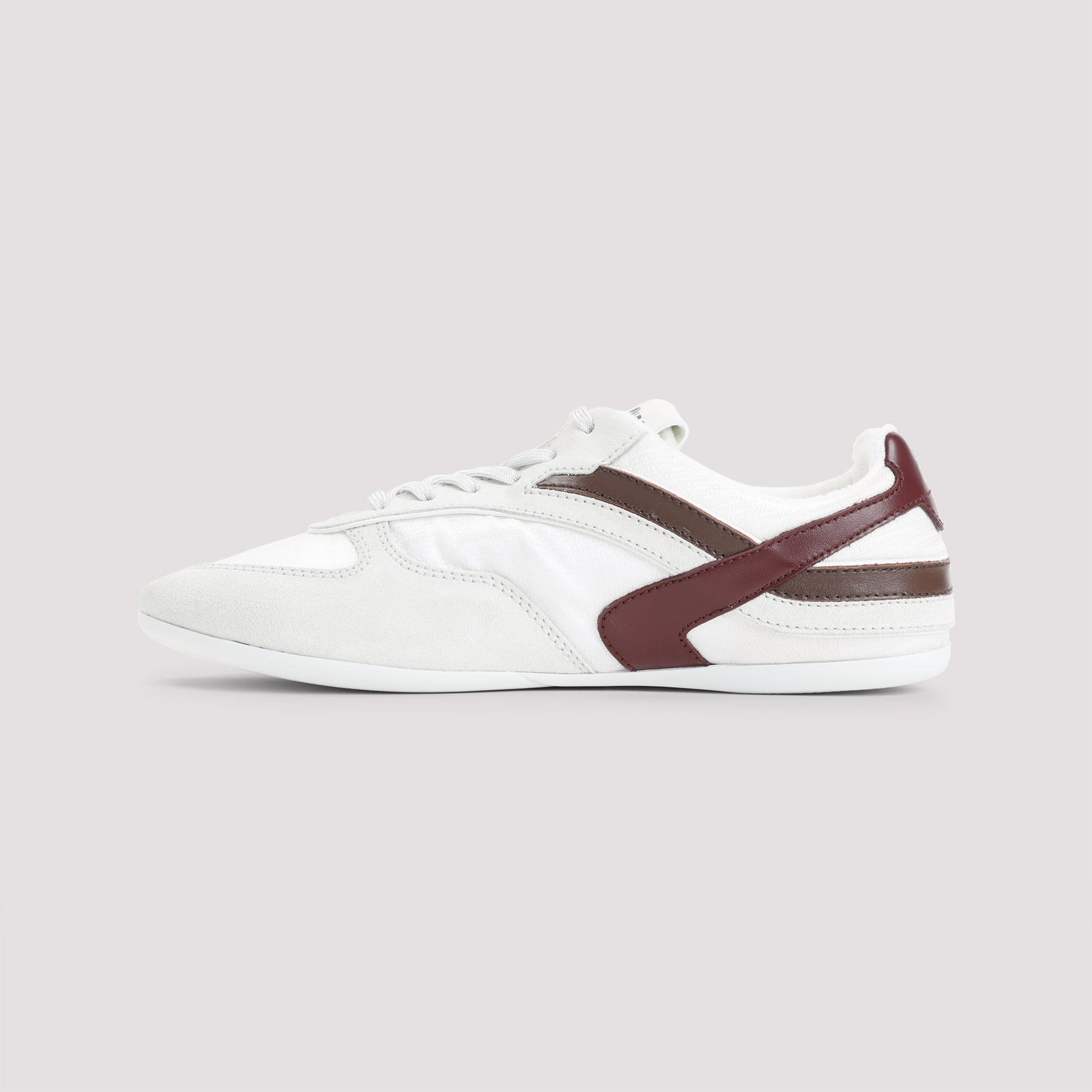 Calf Leather Sneakers With Tech Fabric Vamp