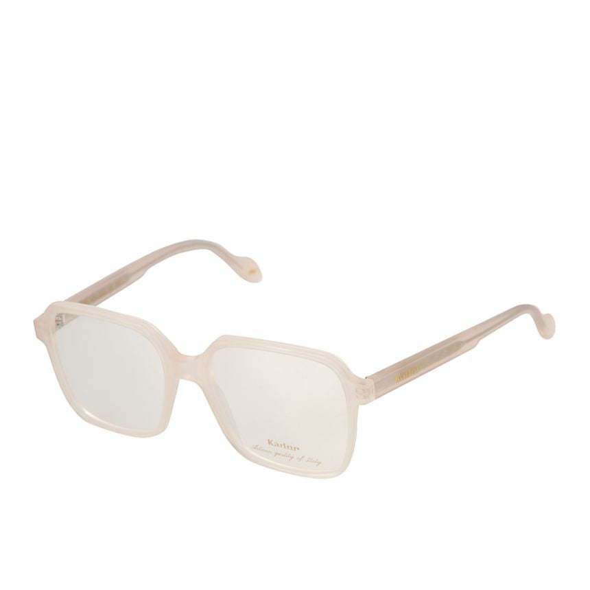 Lisa Light Translucent Beige Frame Square Sunglasses