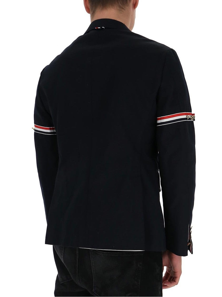 Classic Tailored Blazer with Distinctive Arm Bands