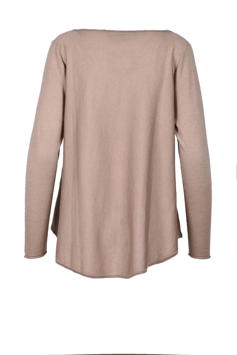Silk and Cashmere Sweater - Taupe