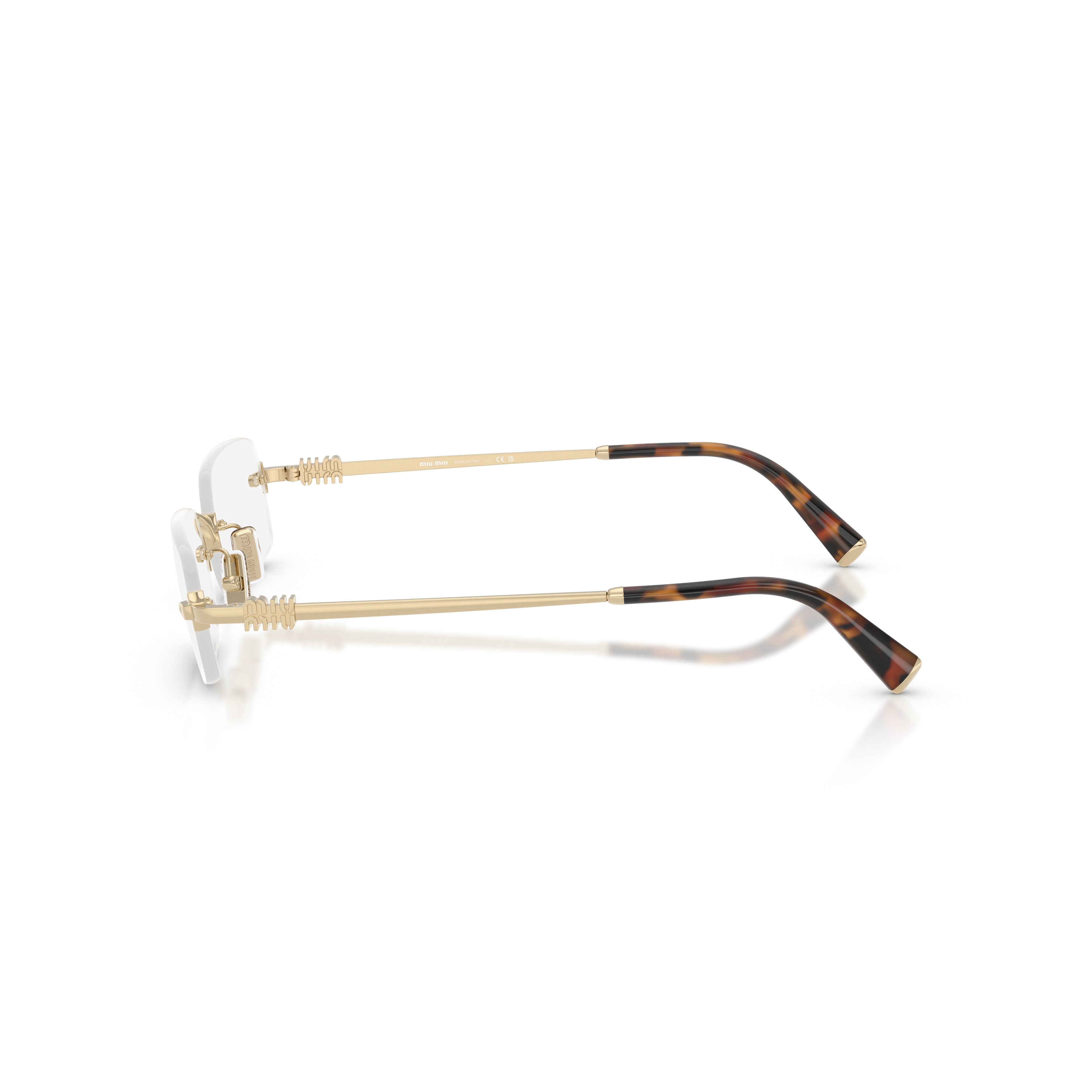 0mu 50yv Rimless Rectangular Eyeglasses