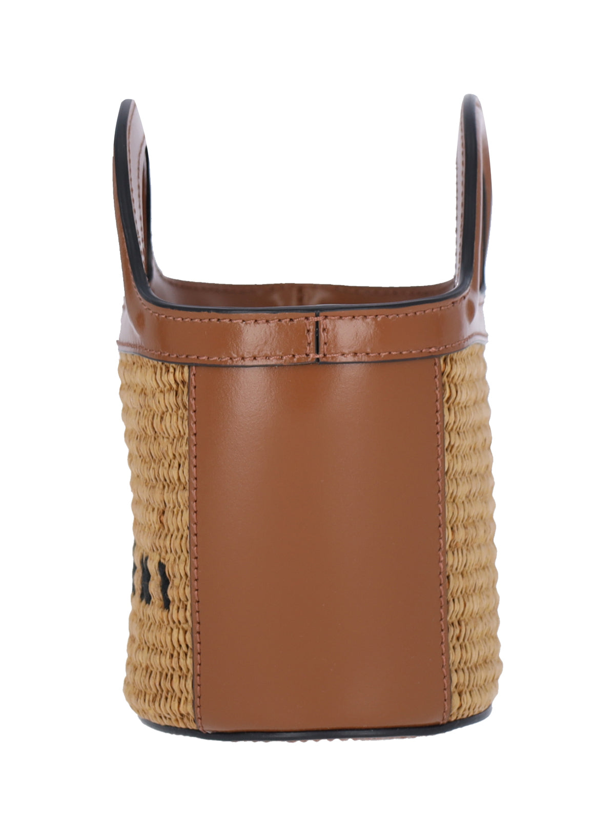 "Tropicalia" Mini Bag, In Brown Leather