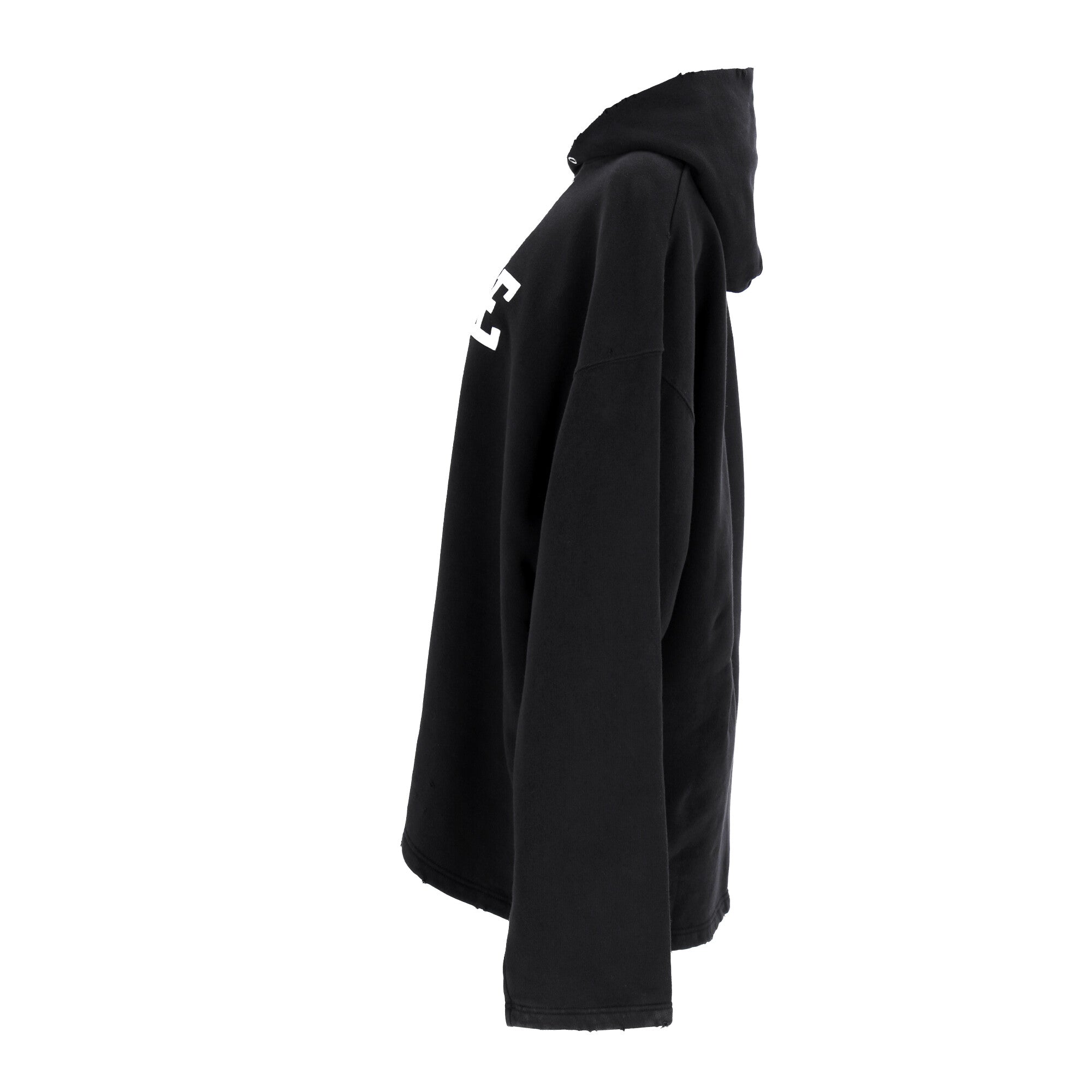 Black Free No Rib Hoodie