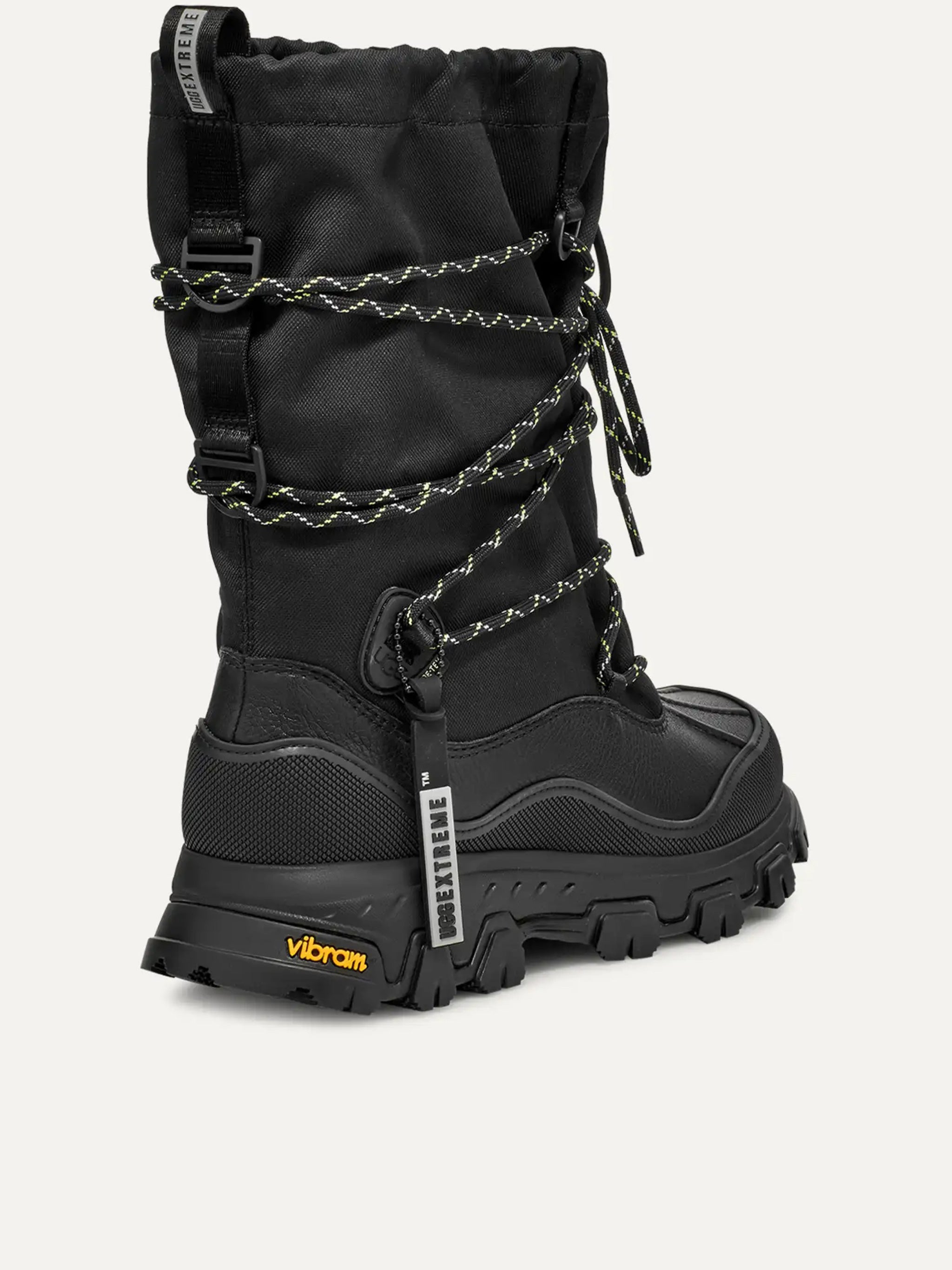 Black Metropeak High-Top Rugged Boots