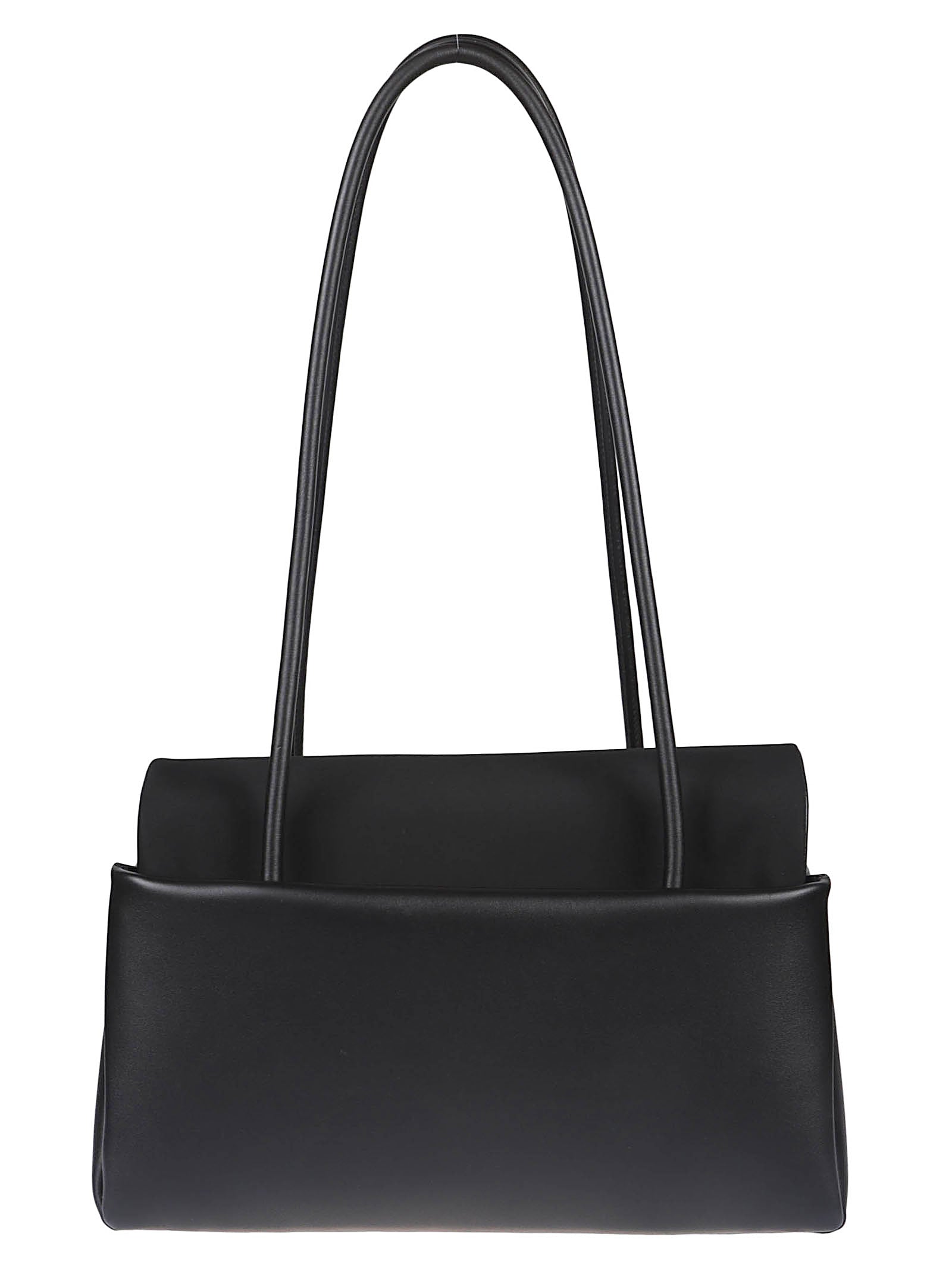 Rectangular Handbag with Flap Closure