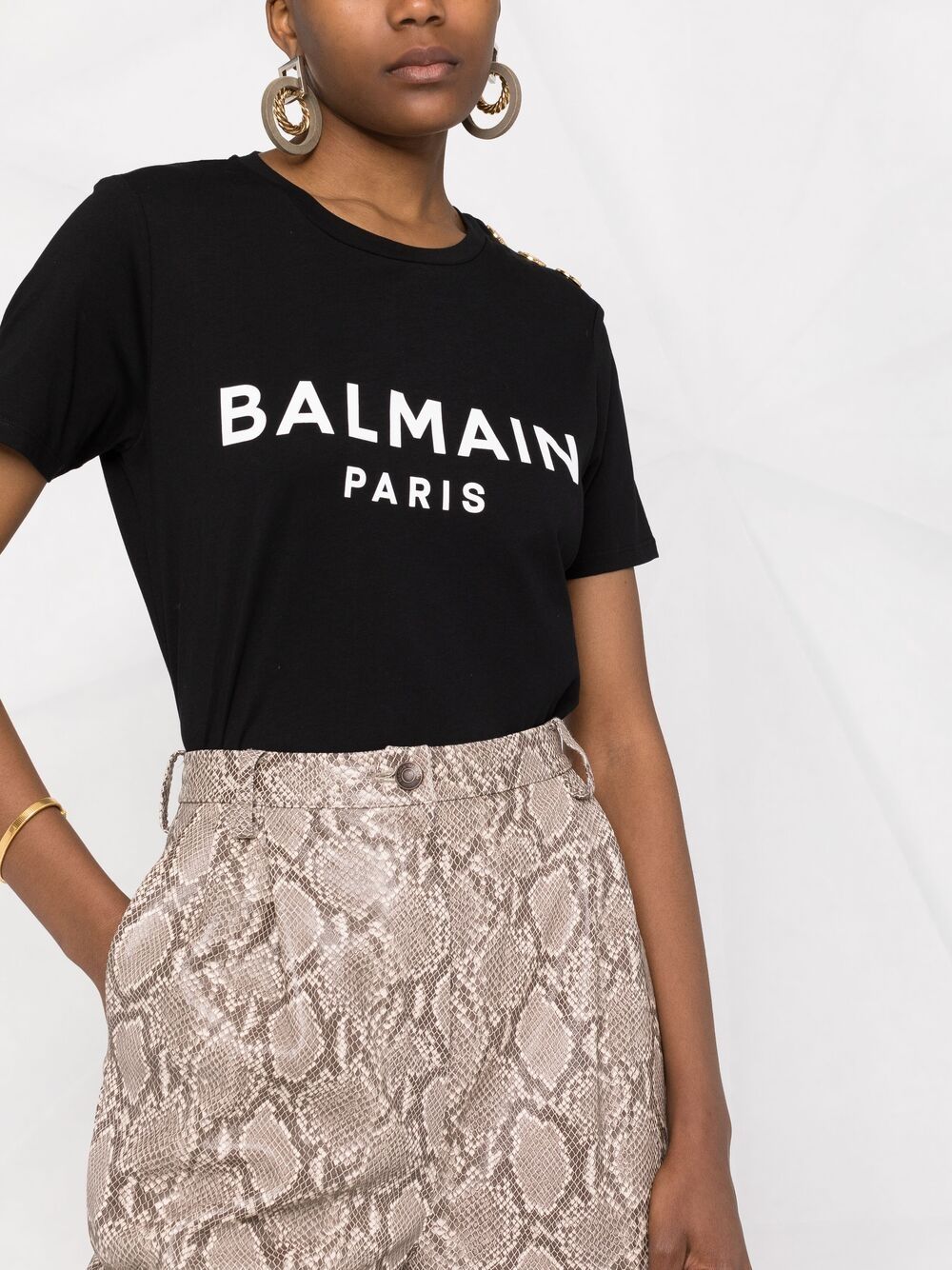 Short-Sleeved Cotton Top