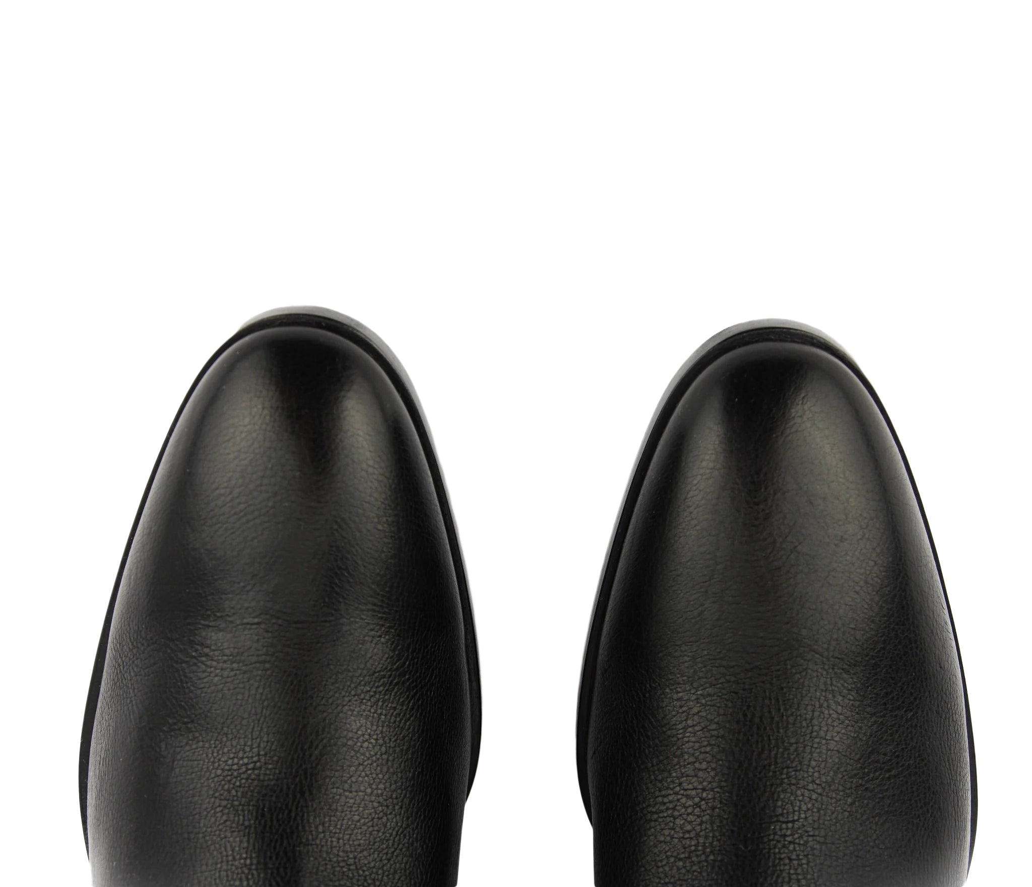 Smooth Leather Ankle Boots with Decorative Strap