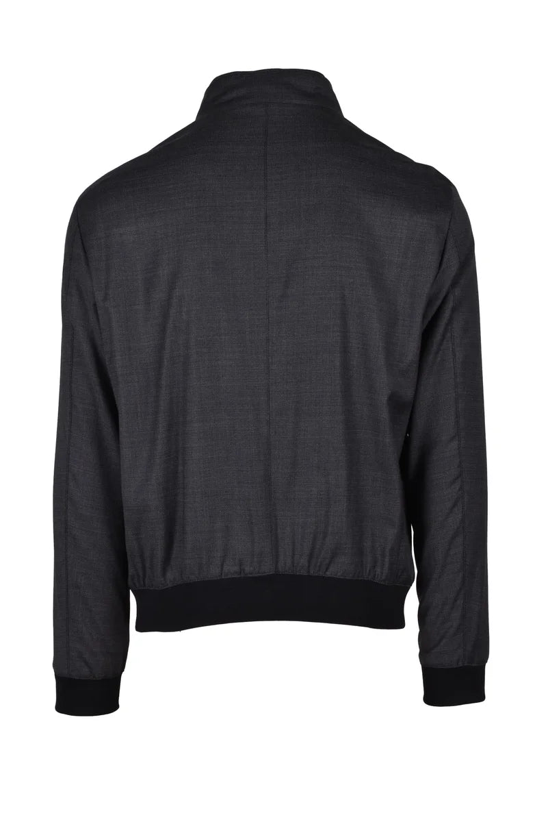 Lightweight Virgin Wool Coat - Grey