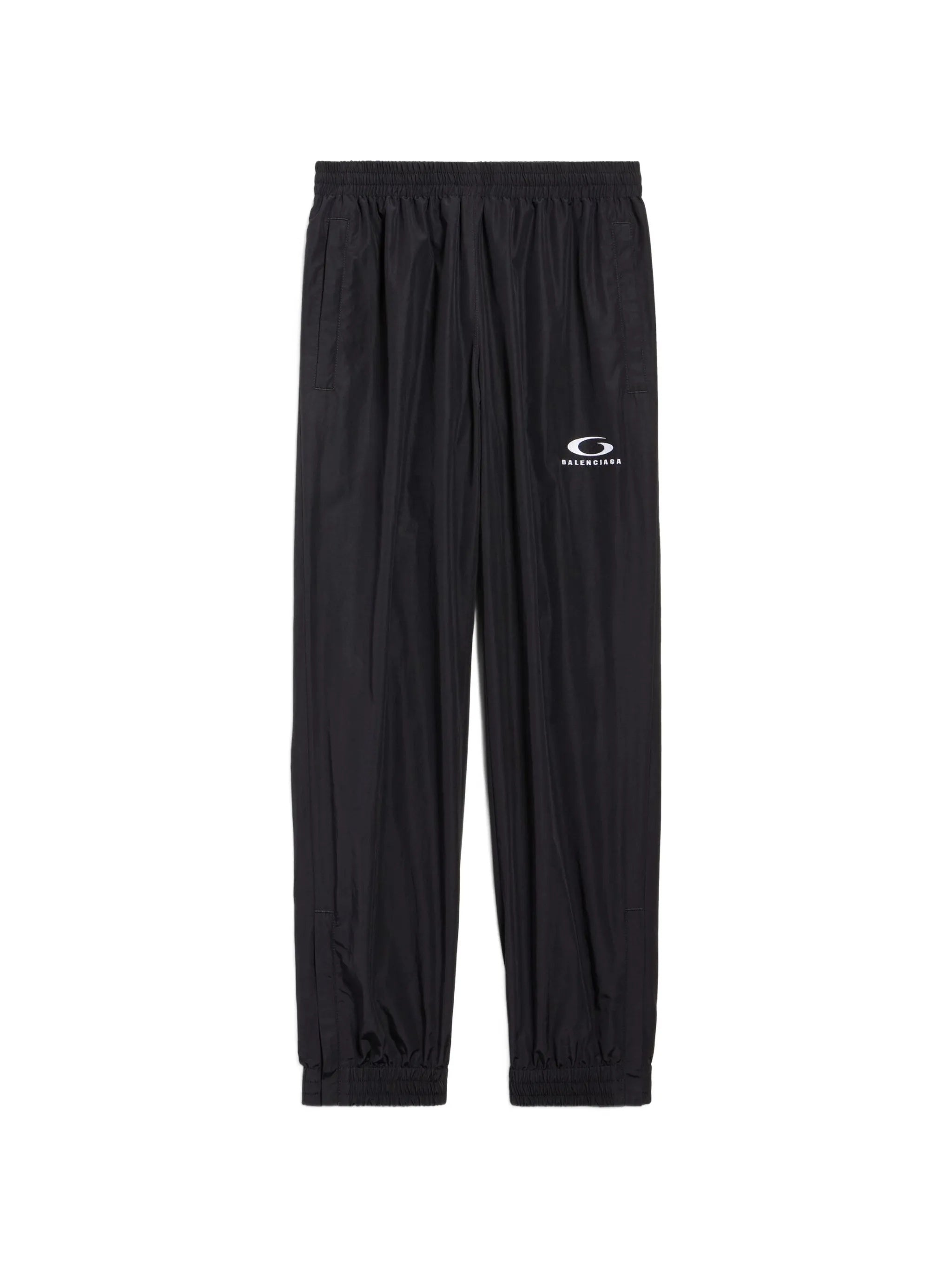 Black Tracksuit Relaxed Fit Logo Pants