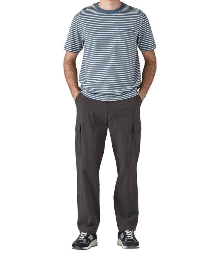 Ink Black Water-Repellent Cargo Trousers