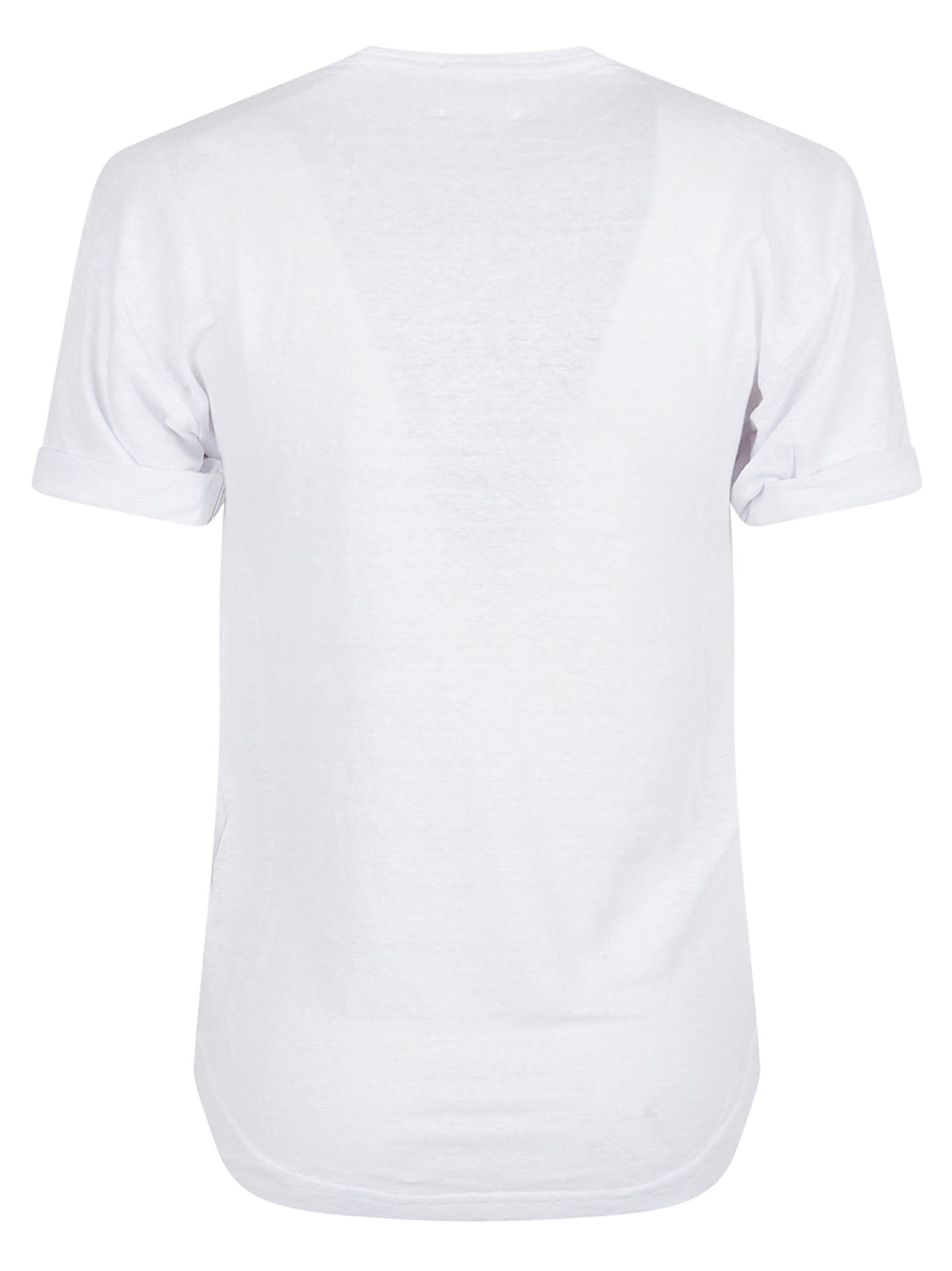 Lightweight Linen T-Shirt with Embroidered Logo