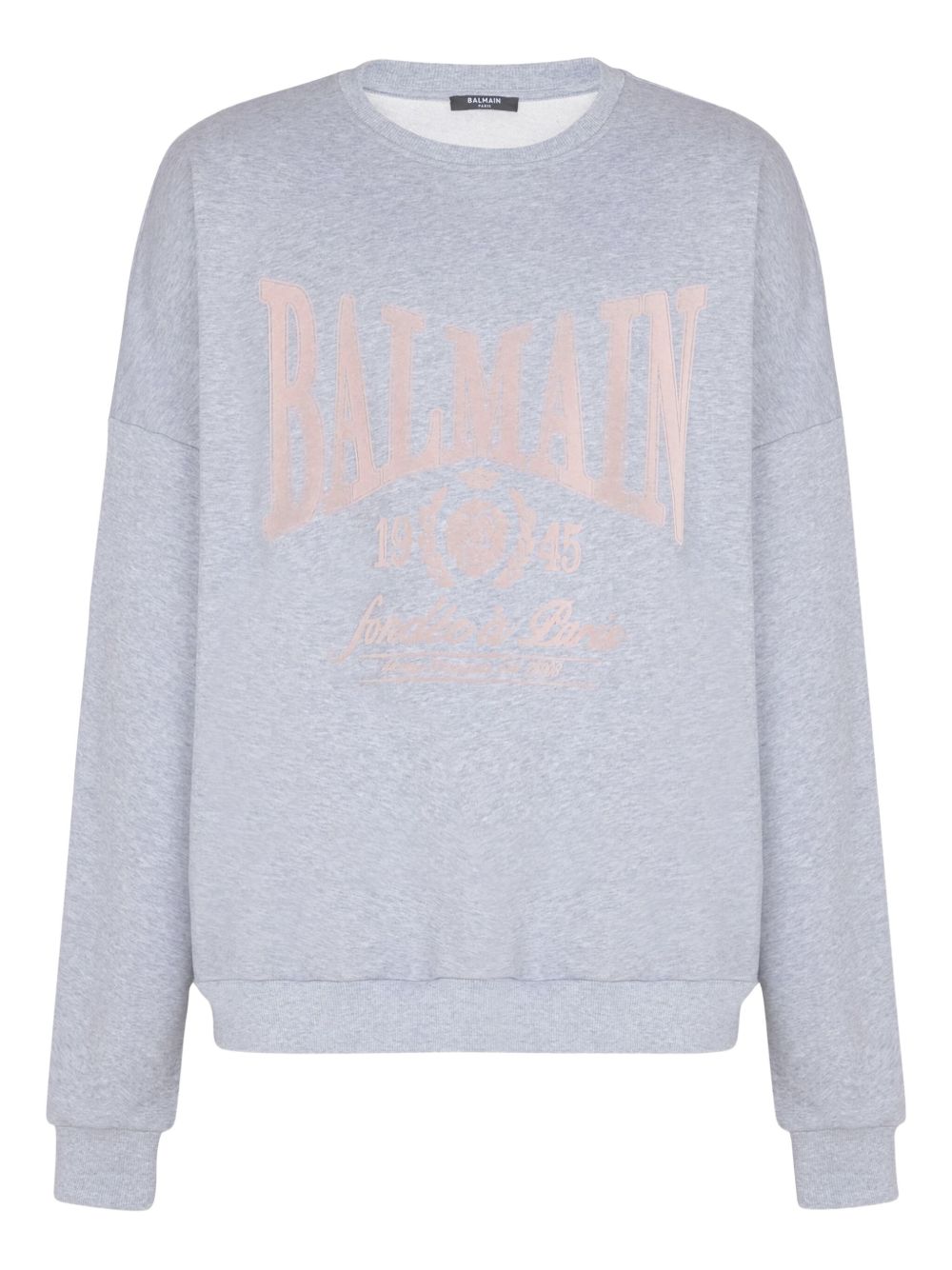 Grey Silk and Nylon Blend Oversized Sweater