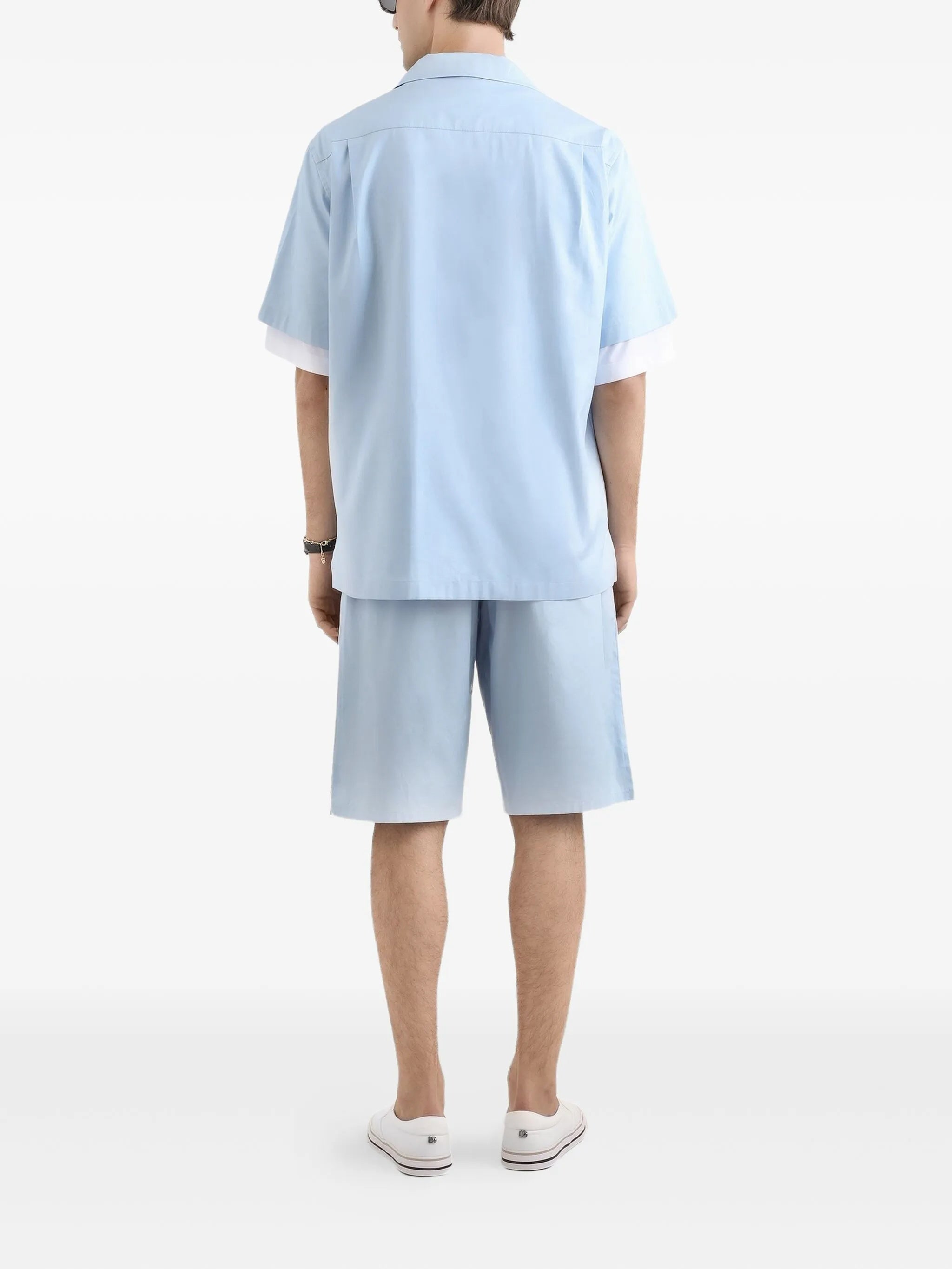 White Relaxed Fit Cotton Logo T-Shirt