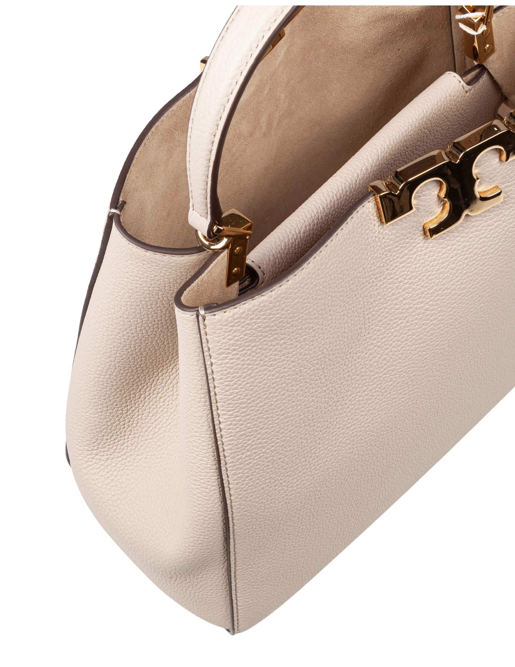 Eleanor Satchel Leather Bag In Stone