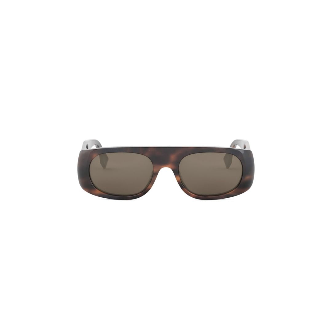 Fe40169i Rectangular Tortoiseshell Sunglasses