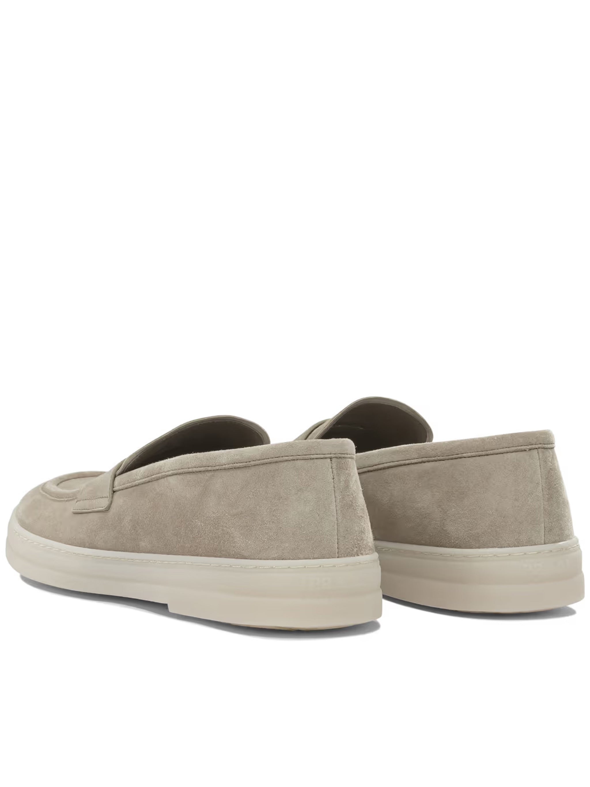 Neutral Mocassini Minimalist Suede Loafers