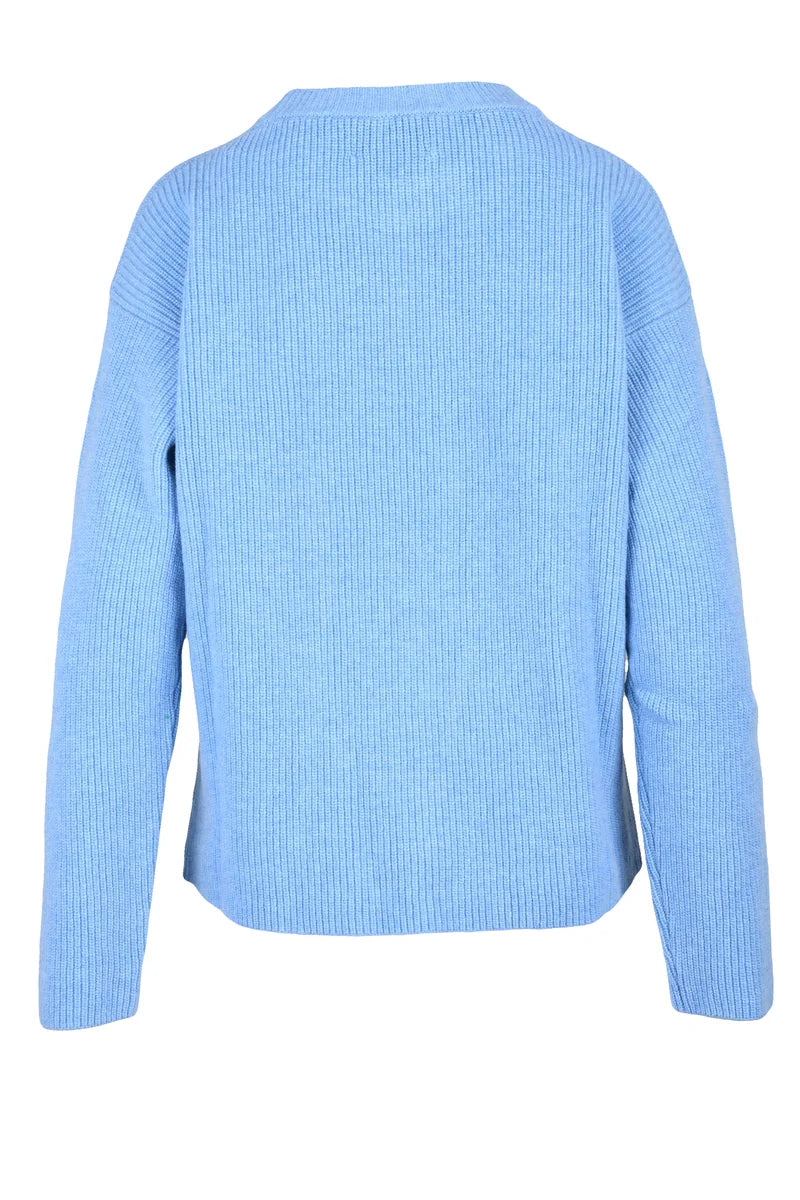 Ribbed Sweater - Light Blue