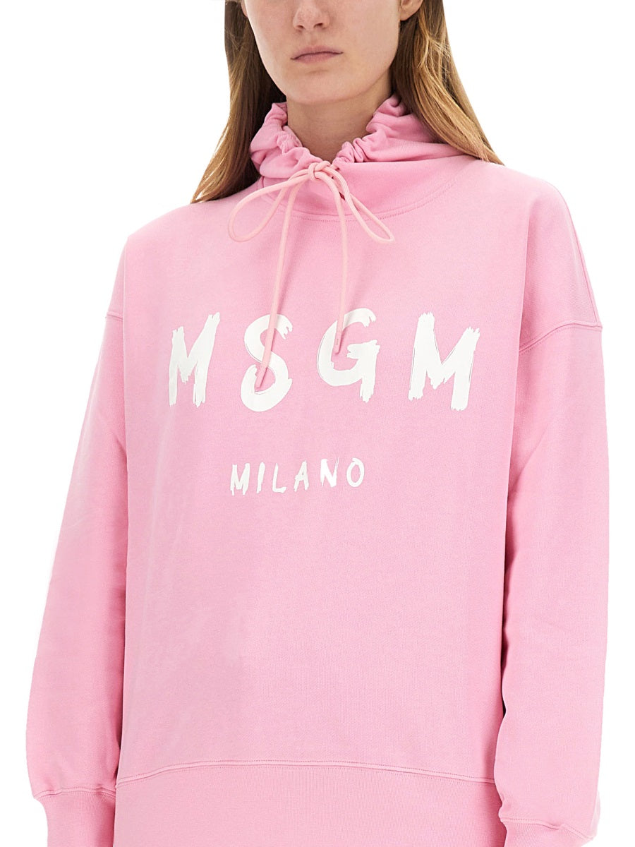 Relaxed Fit Pink Sweatshirt