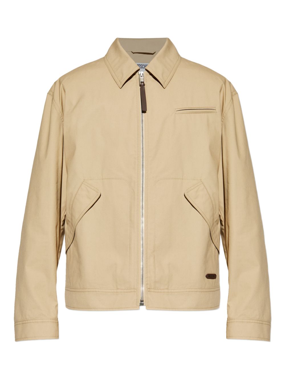 Beige Jacket with Dual Pockets
