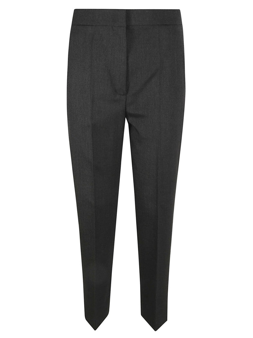 Tailored Grey Trousers With Refined Finish