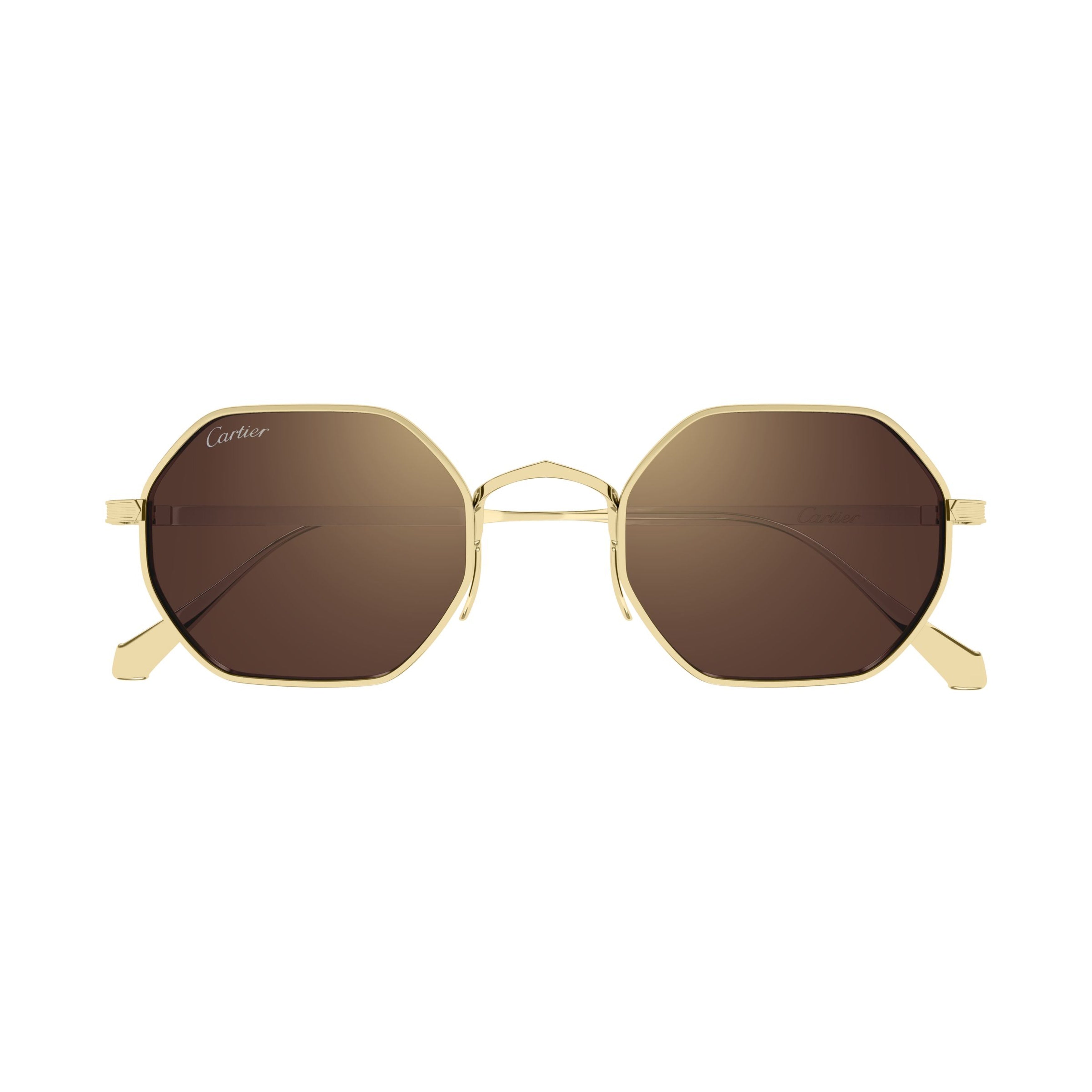 Ct0627s Polished Gold Octagonal Sunglasses