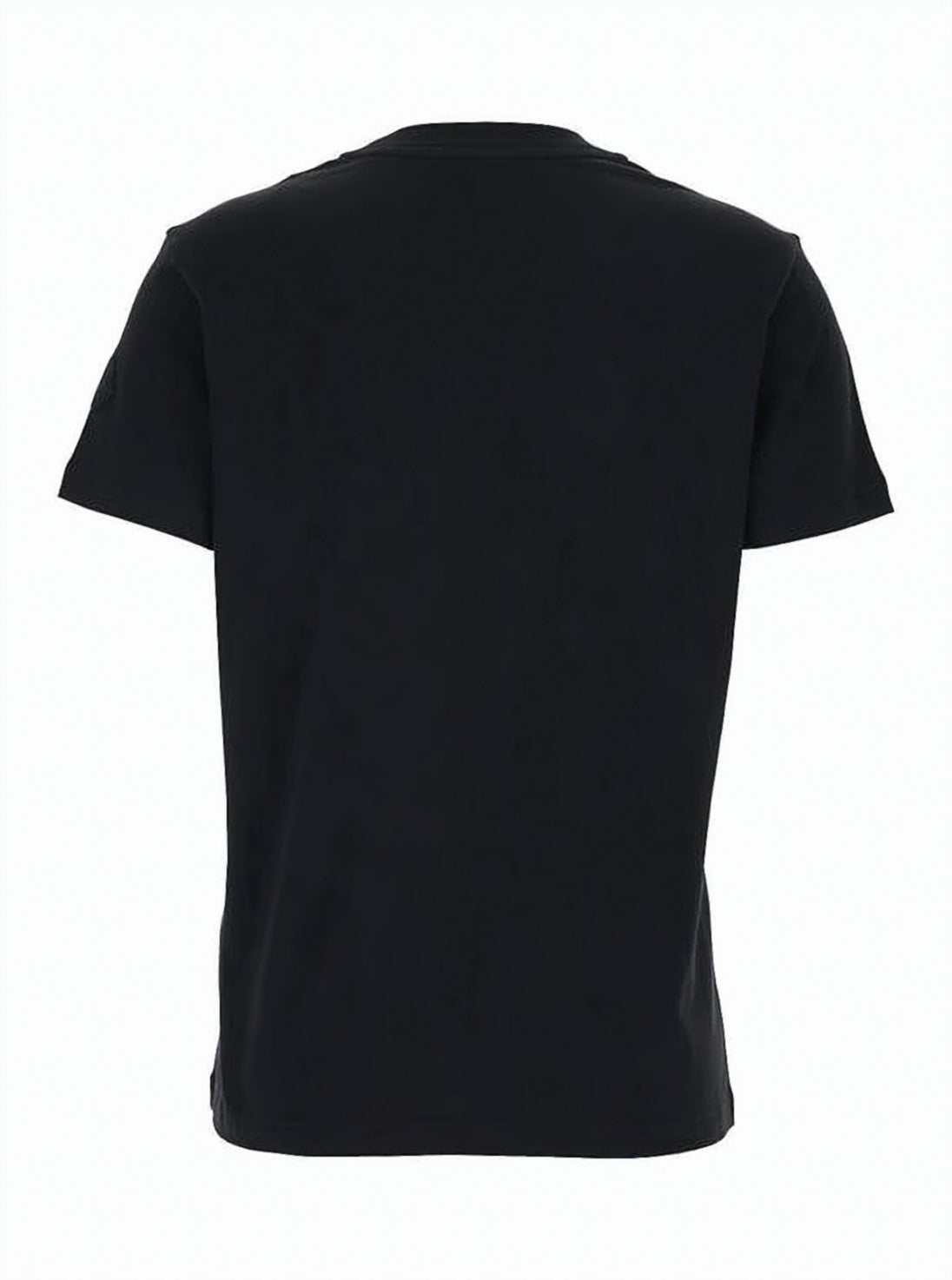 Straight Cut Black Cotton T-Shirt