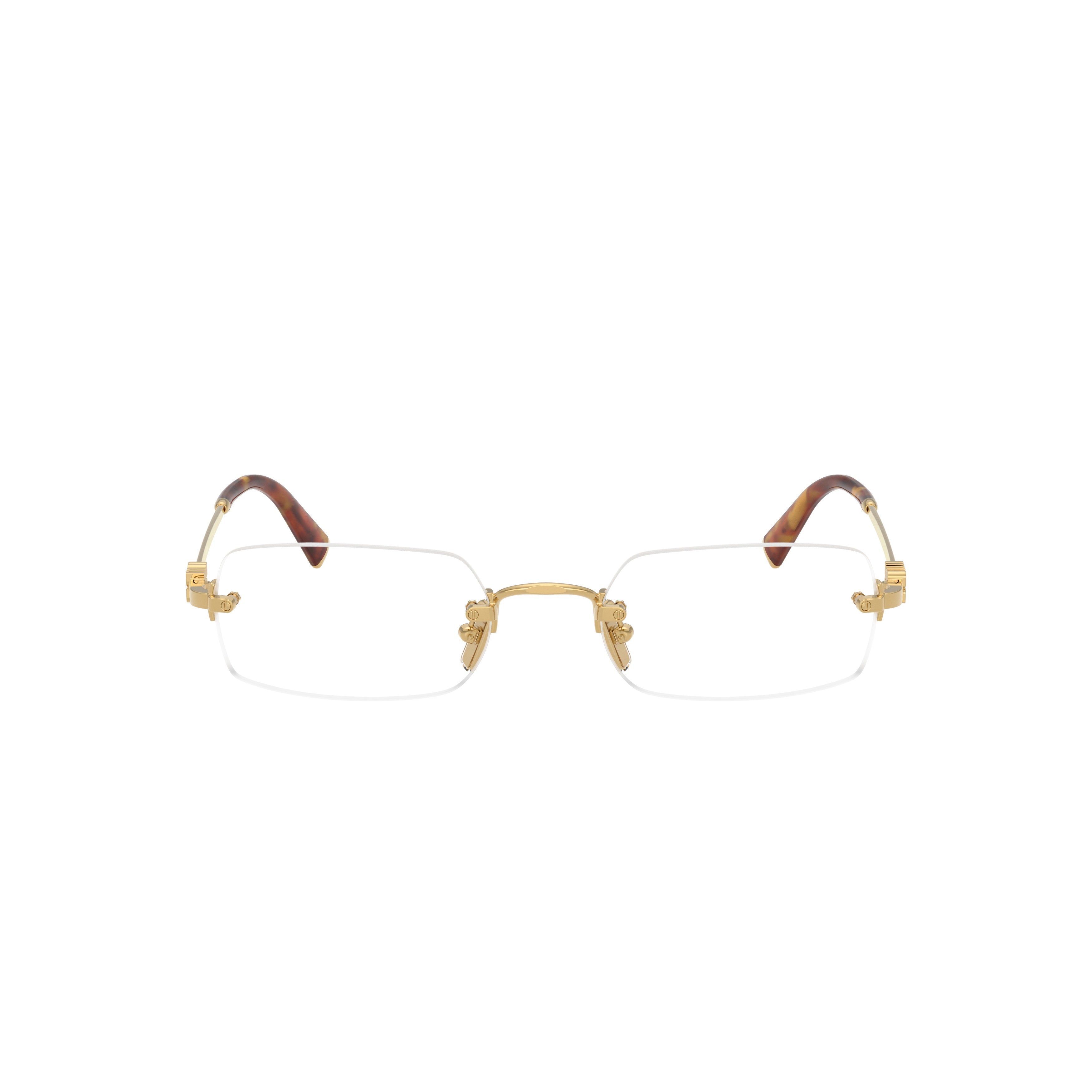 0mu 50yv Rectangular Rimless Eyeglasses