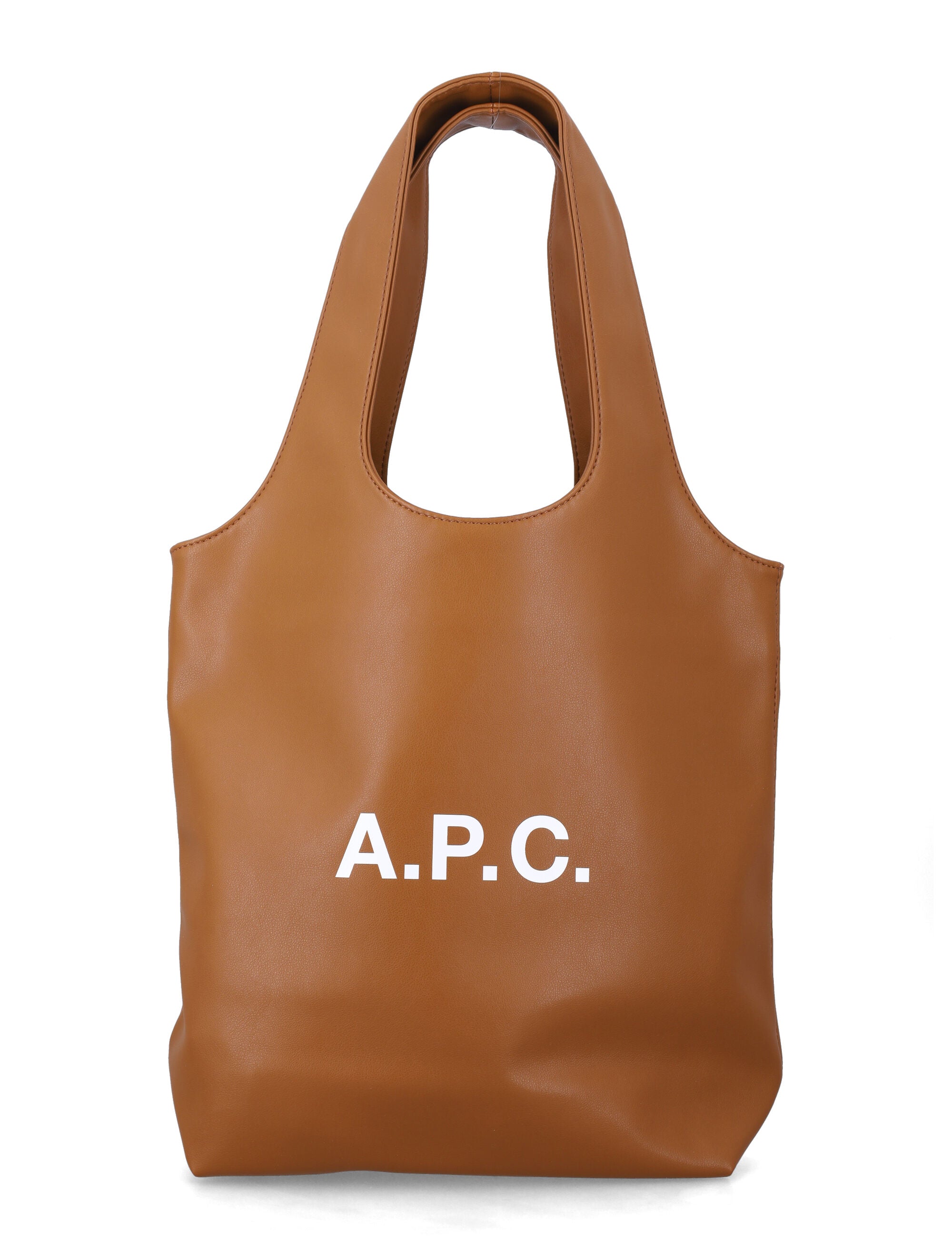 Ninon Black Small Faux Leather Tote