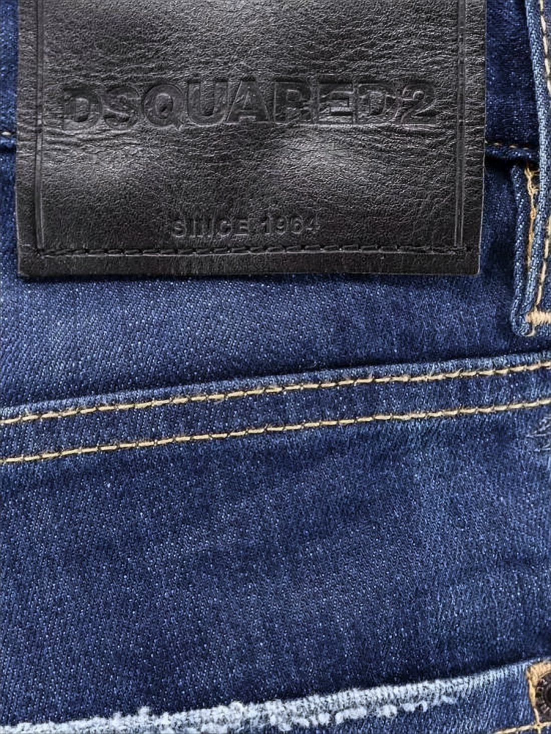Medium Blue Wash Straight-Leg Denim Pants