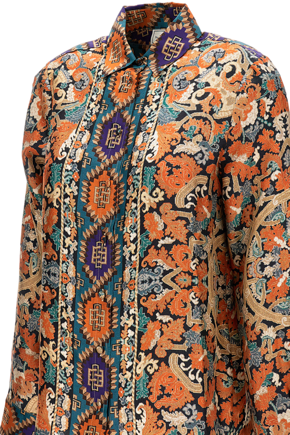 Multicolour Patterned Shirt With Design