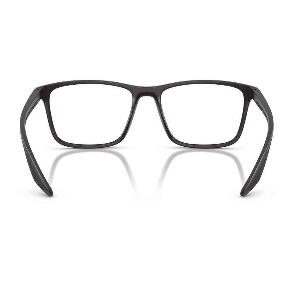 Ps 01Qv Matte Grey Nylon Rectangular Eyeglasses