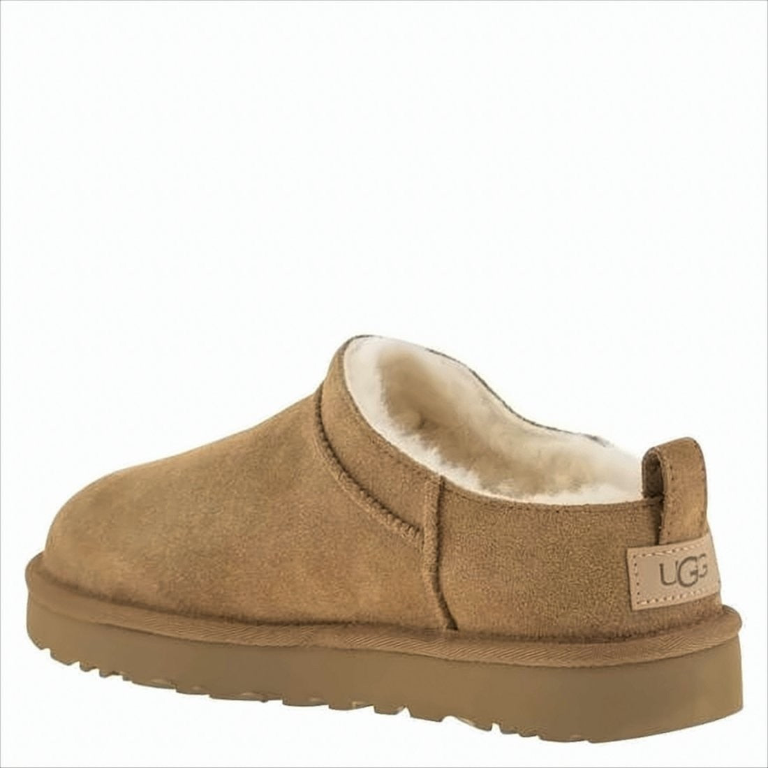 Soft Suede Mule with Lambskin Lining