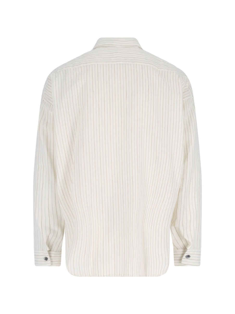 "Stable" Striped Shirt Cream