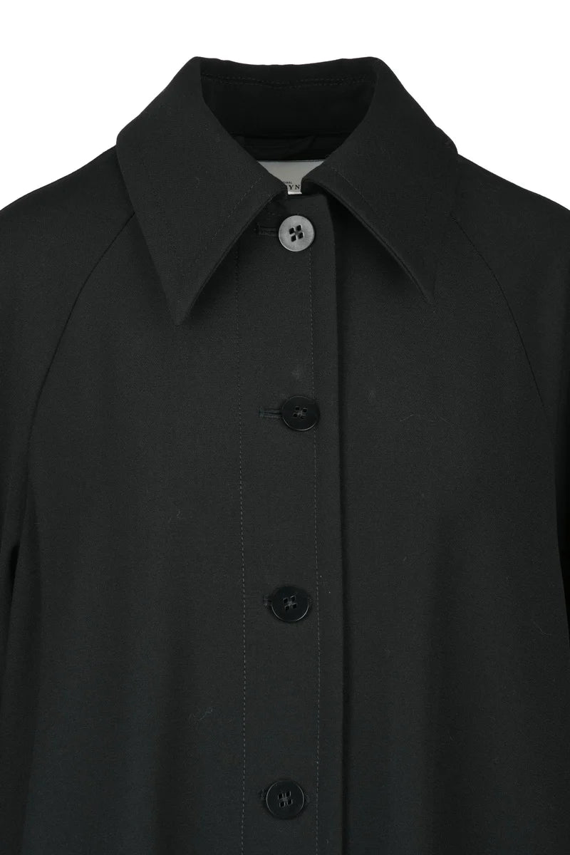 Long Coat Virgin Wool - Black