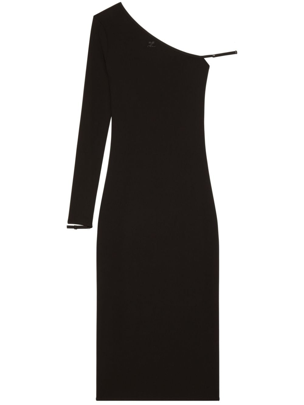 Asymmetrical Off-Shoulder Midi Dress