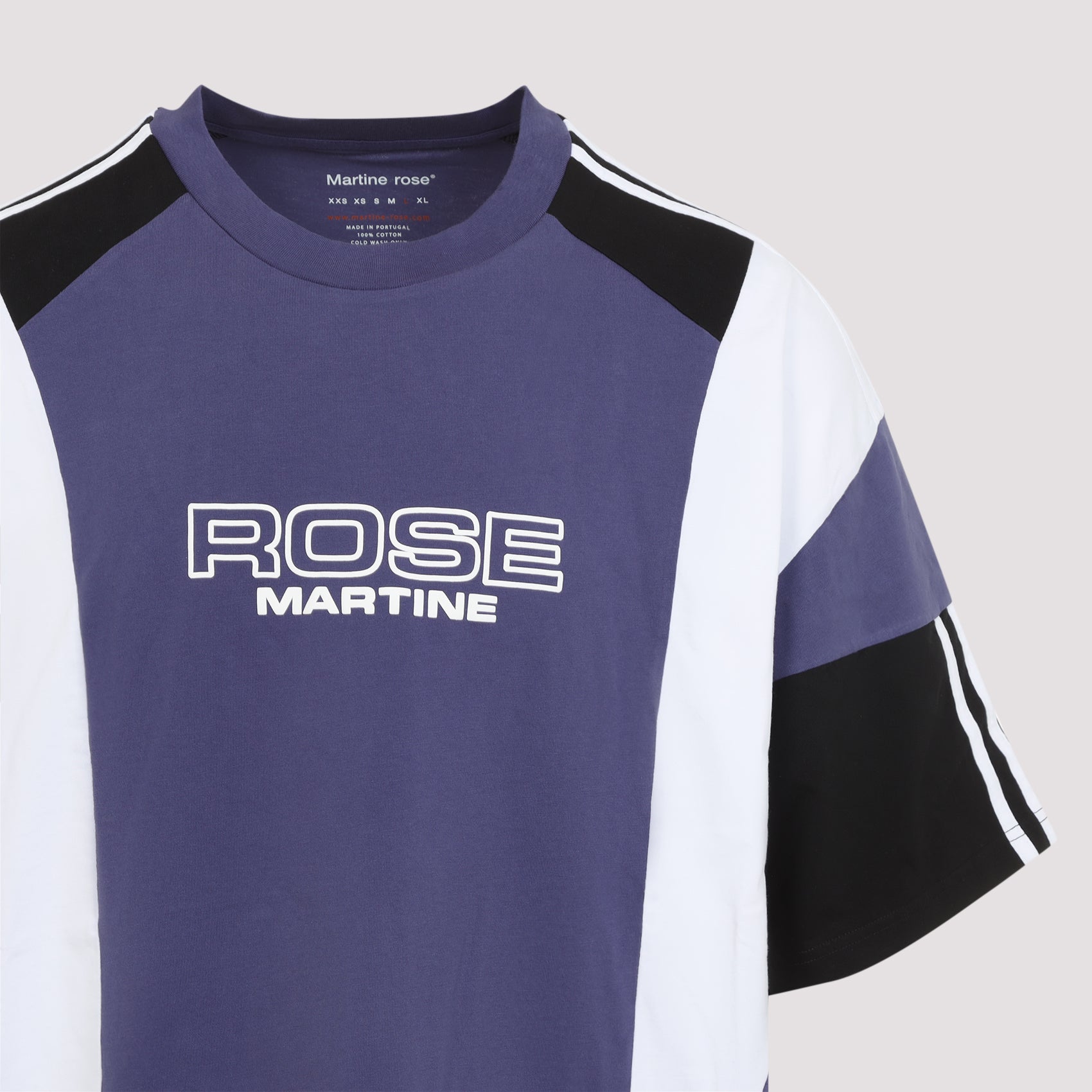 Color-Block T-Shirt with Bold Text Design