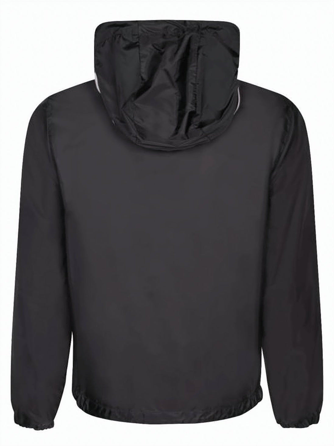 Hooded Black Polyamide Jacket