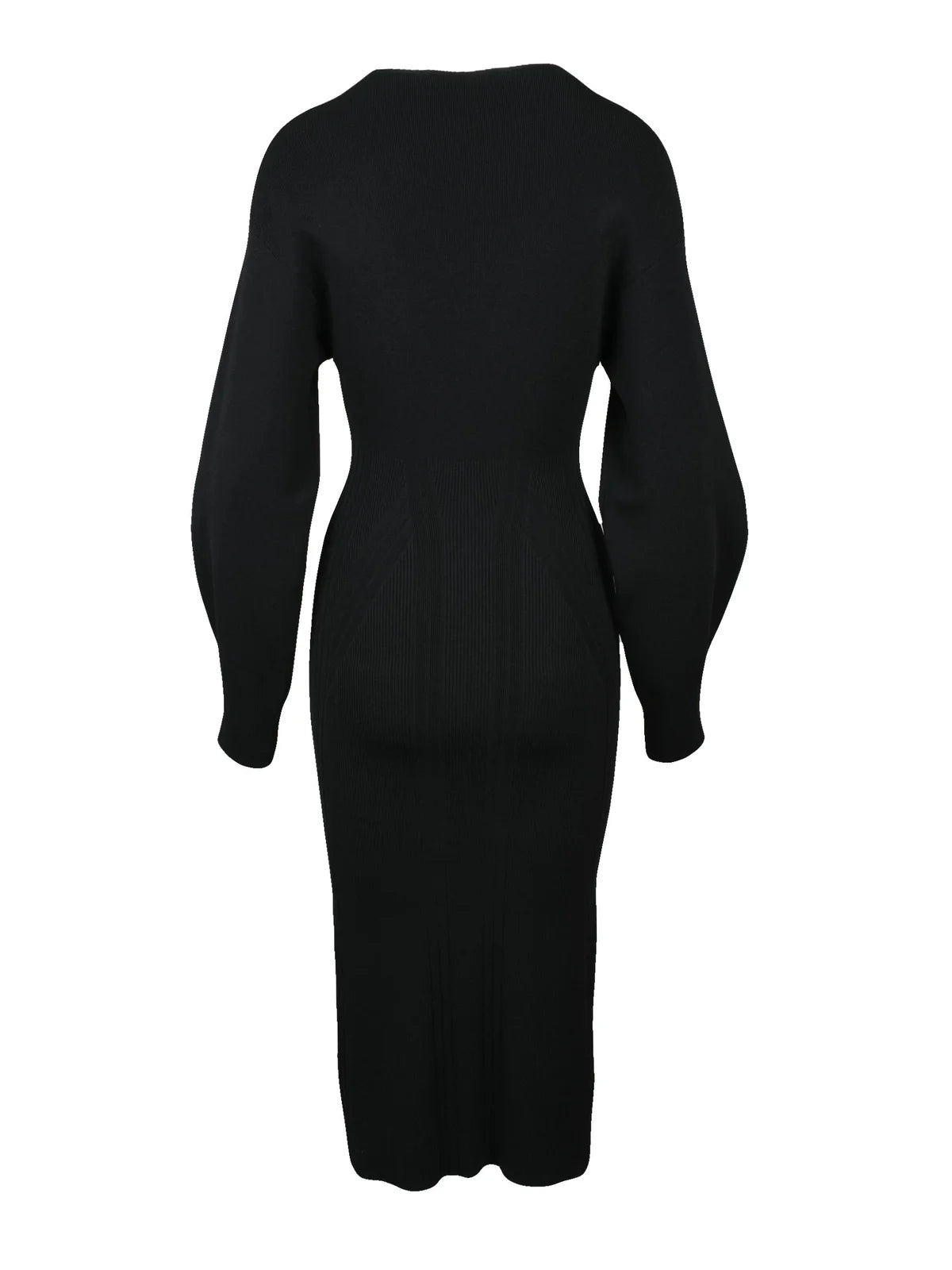 Long Knit Dress Black