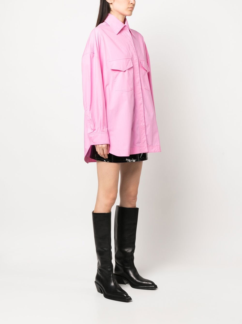 Bubblegum Pink Cotton Overshirt