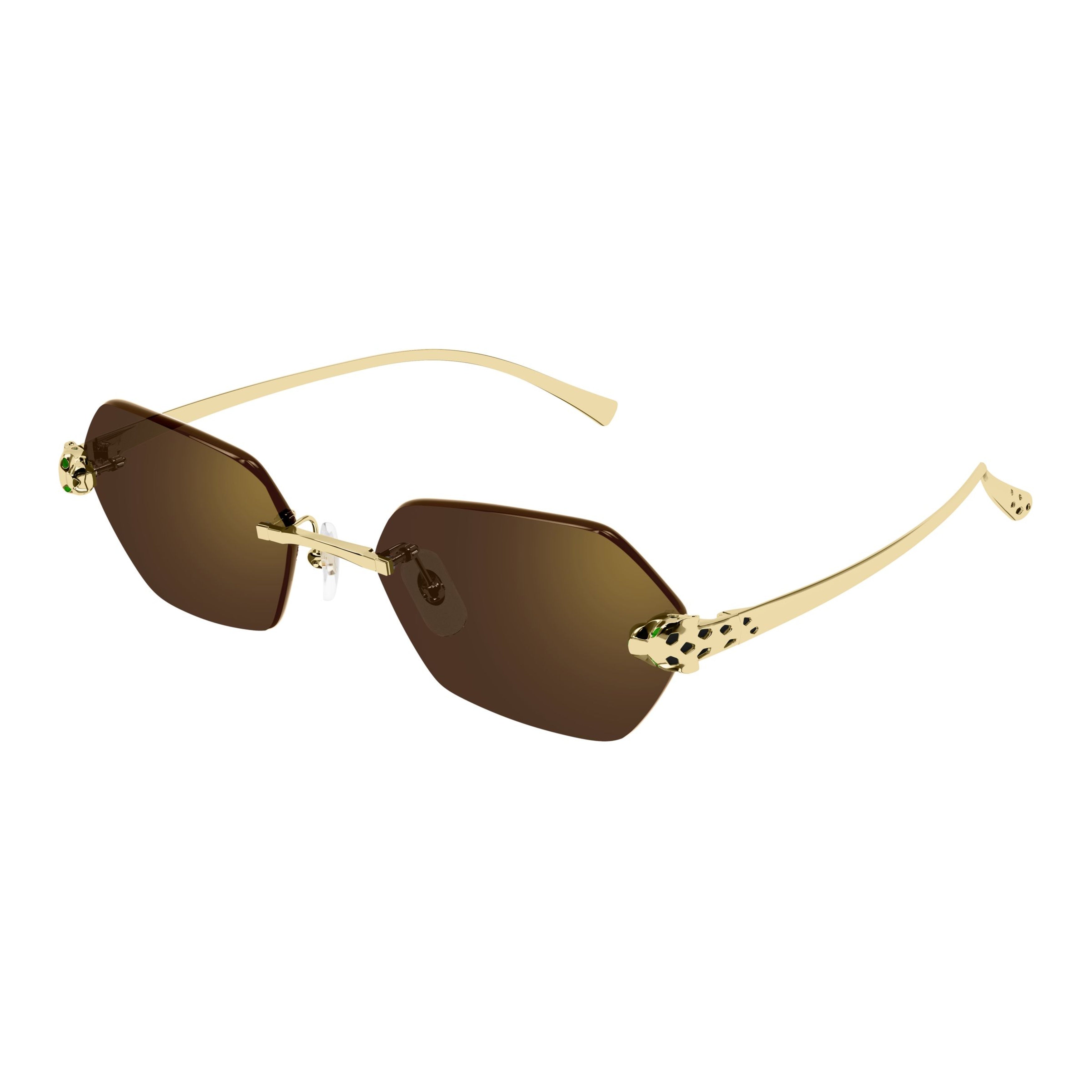Ct0636s Hexagonal Rimless Sunglasses