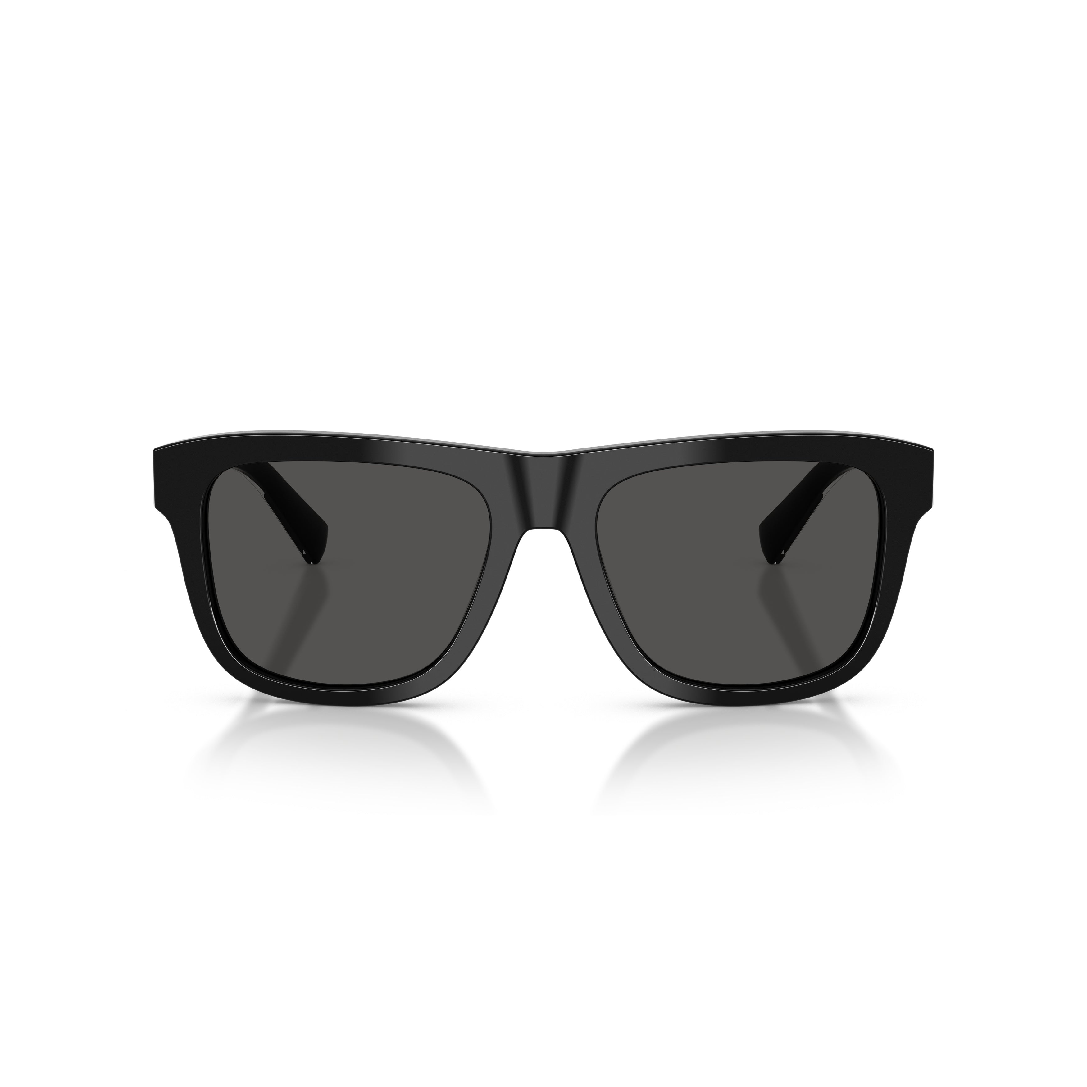 Bold Rectangular Frame Sunglasses with Textured Temples