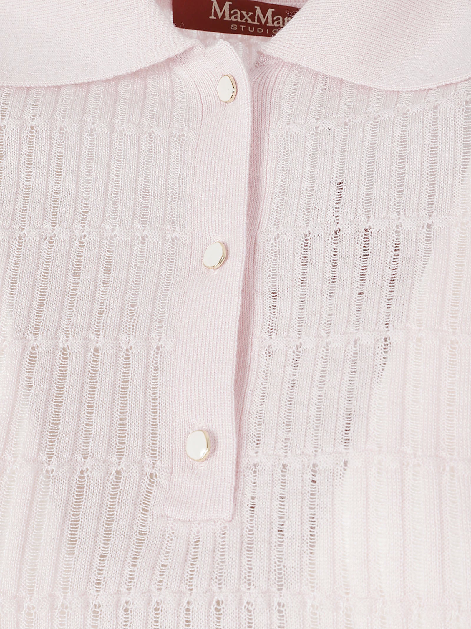 Polo-Style Top With Openwork Details