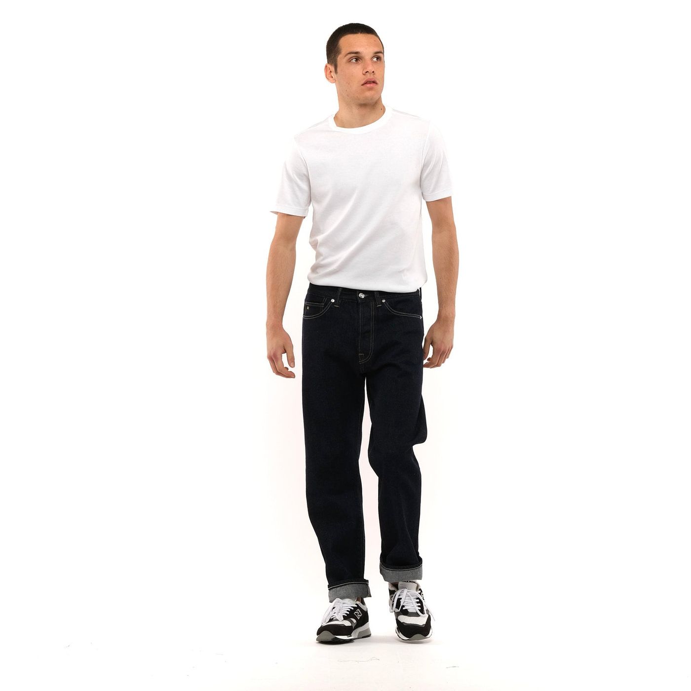 Navy Nathan Raw Jeans