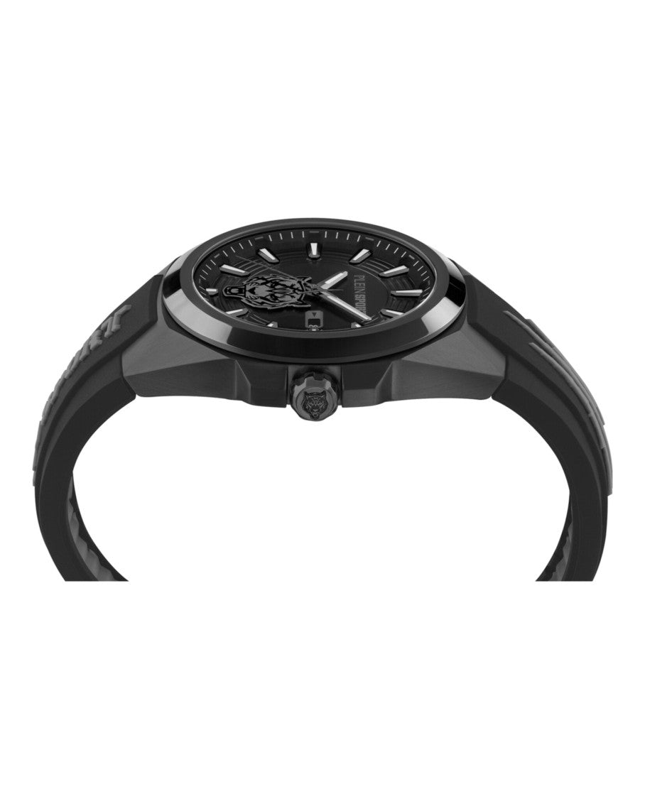 Zegarek Tigermaster z czarnym silikonowym paskiem i kopertą 47 mm