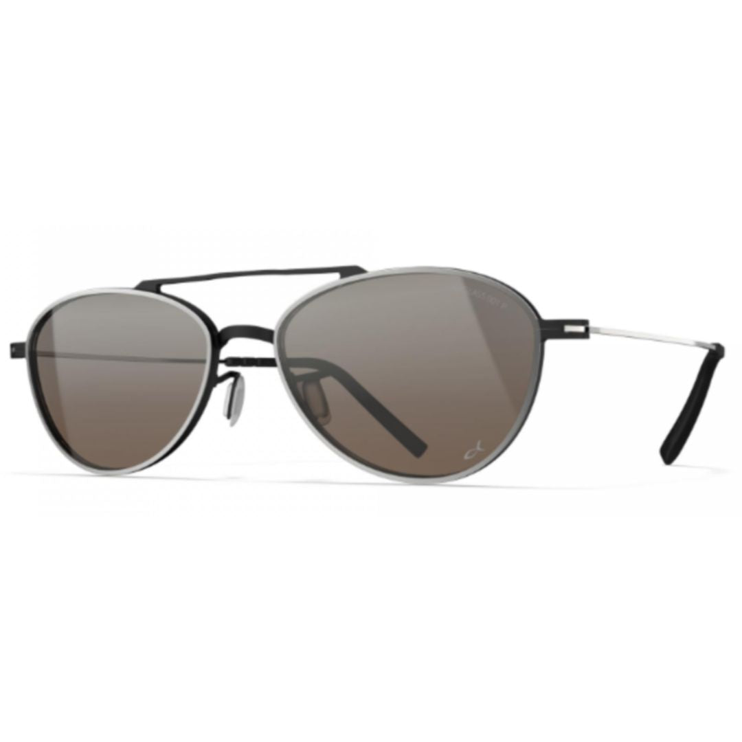 Bf1039 Mavericks Oval-Frame Beta-Titanium Sunglasses with Adjustable Nose Pads