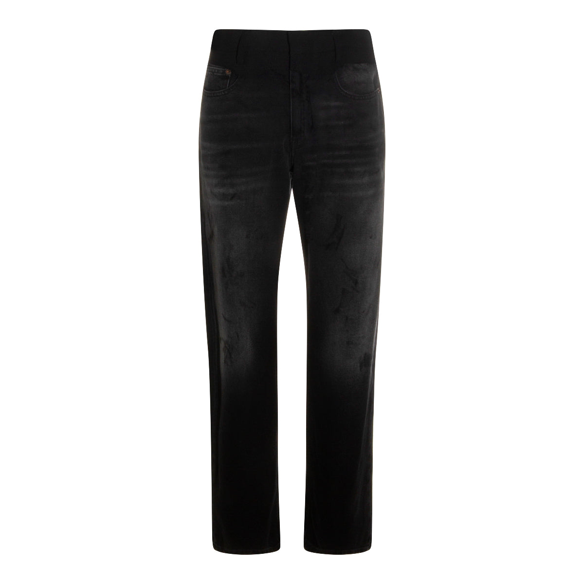 Black Cotton Jeans